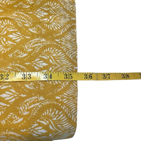 Sigrid Olsen Mustard Yellow Linen Sleeveless Dress Medium Vacation Beach Summer - Picture 8 of 11